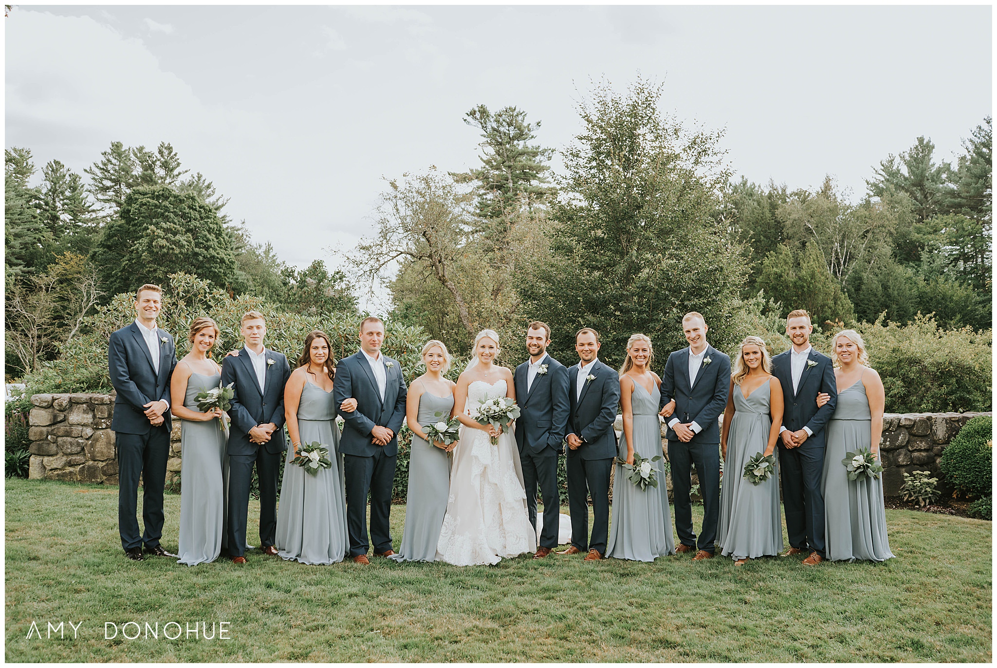 Wedding Party Portraits| New Hampshire Wedding Photographer | Thae Fells | © Amy Donohue Photography