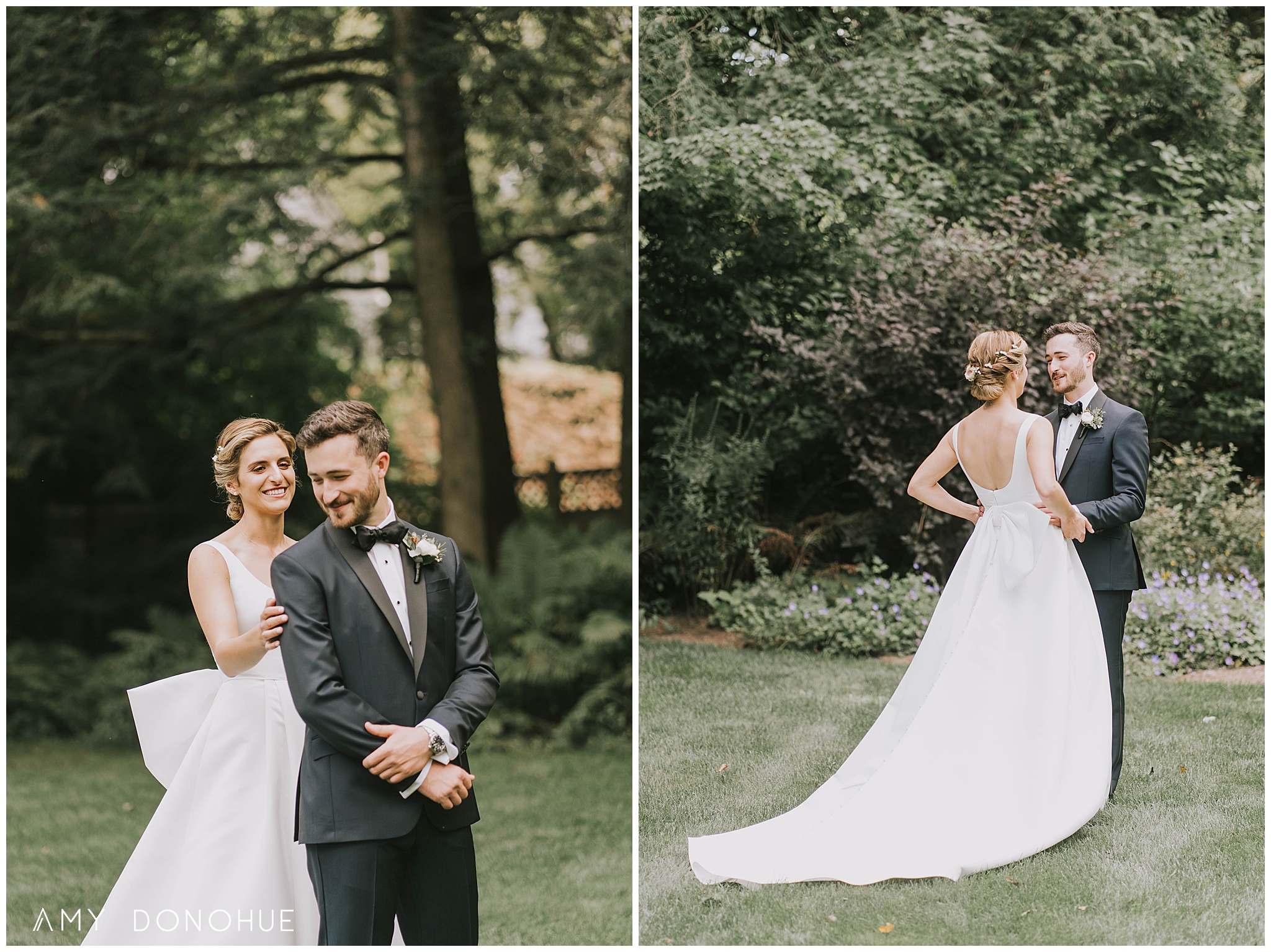 First Look |Blue Horse Inn | Vermont Wedding Photographer | © Amy Donohue Photography