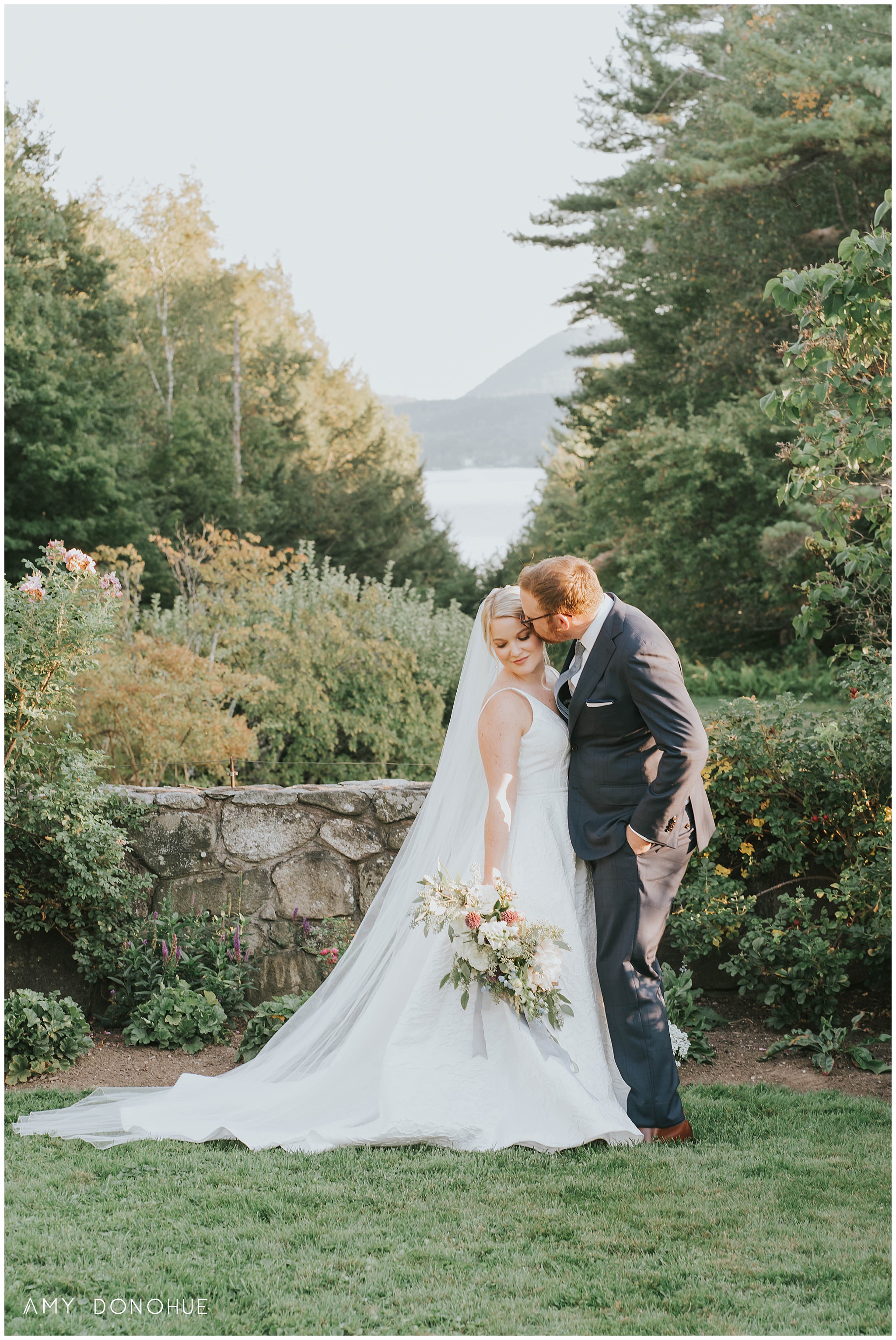 Bride & Groom Portraits | The Fells Estate | The Prism House Event Design & Wedding Planning | New Hampshire Wedding Photographer | © Amy Donohue Photography