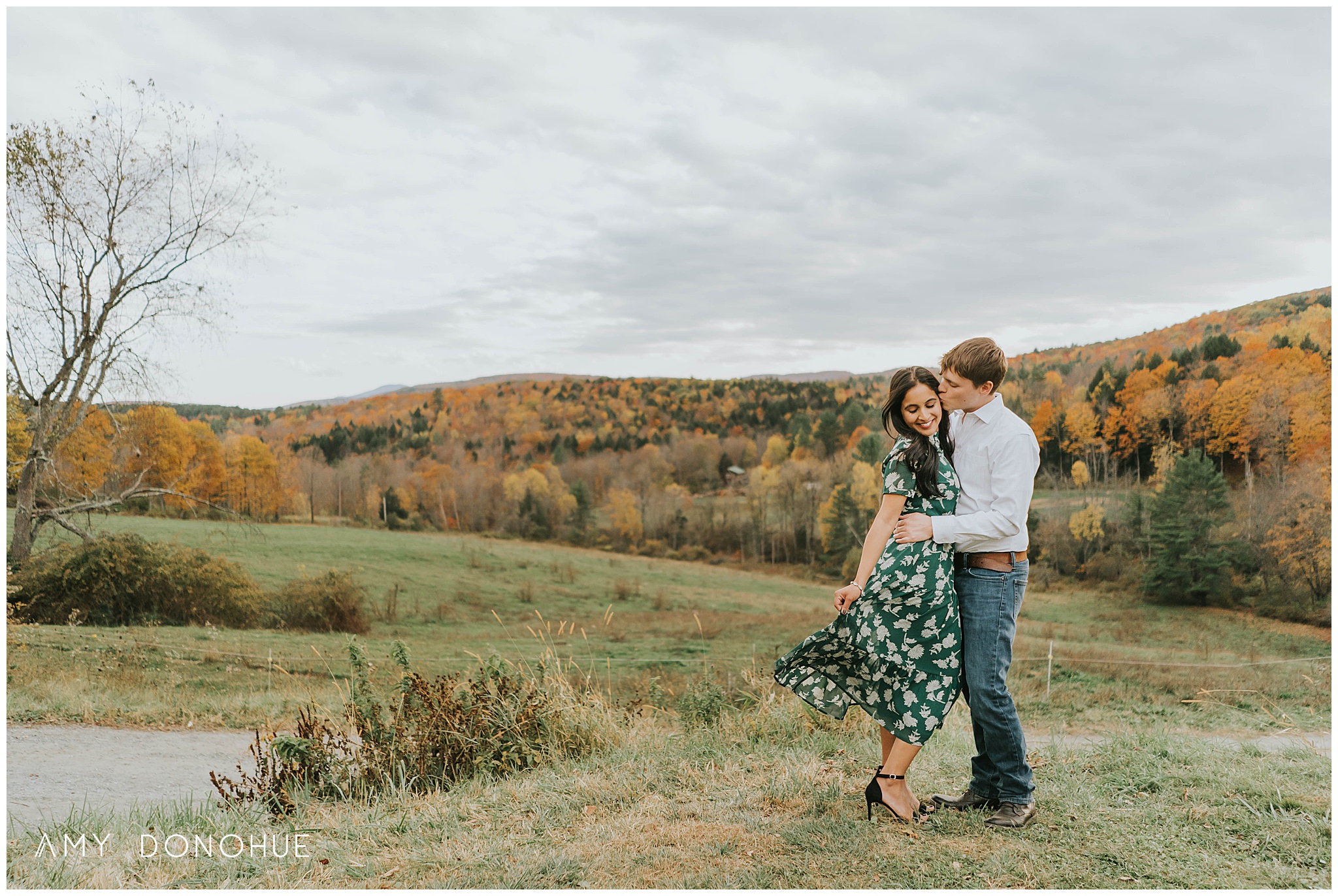 Vermont Engagement Photographer | Woodstock, Vermont | © Amy Donohue Photography
