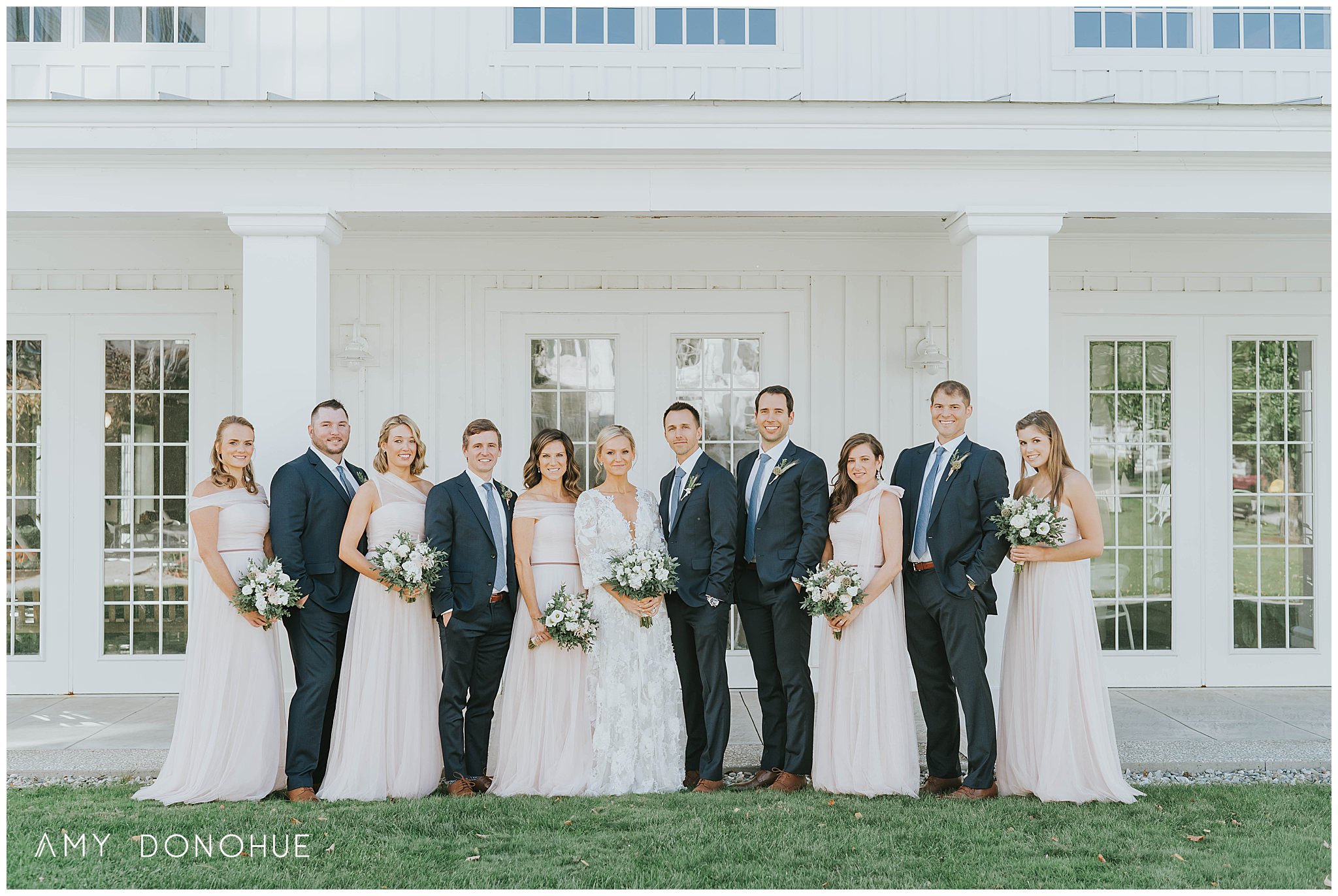 Wedding Party Portraits at the Equinox Resort Wedding with florals by Jasper and Prudence | Vermont Wedding Photographer | © Amy Donohue Photography