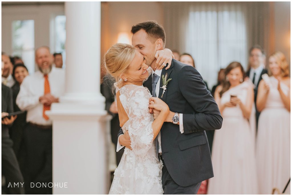 bride and groom during their first dance at the Equinox Resort | Vermont Wedding Photographer | © Amy Donohue Photography