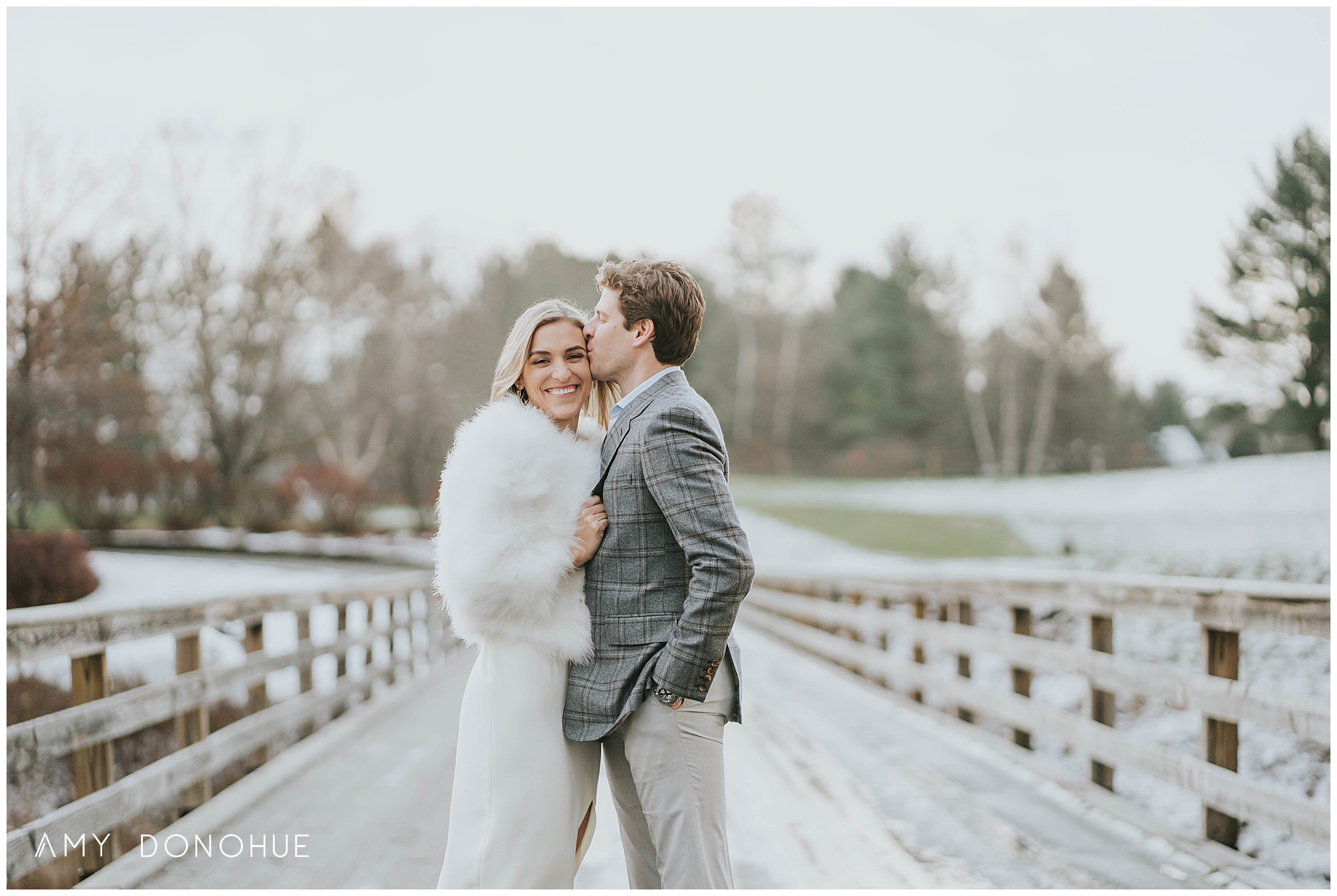 Vermont Engagement at Quechee Country Club Vermont | © Amy Donohue Photography