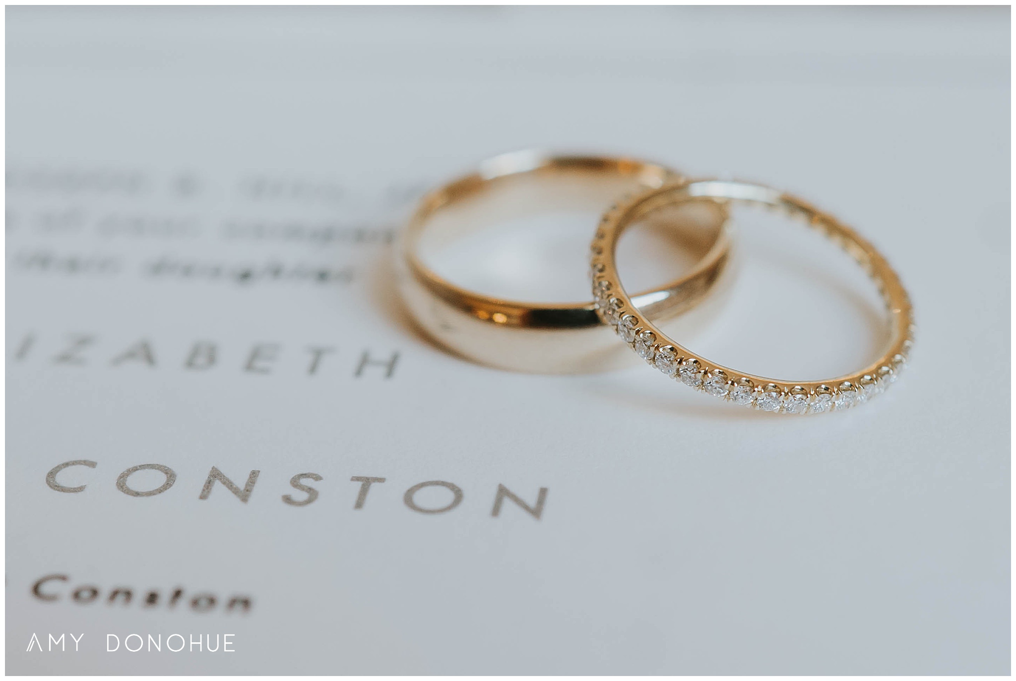 Wedding Rings | Vermont Wedding Photographer | Woodstock Inn & Resort Vermont | © Amy Donohue Photography