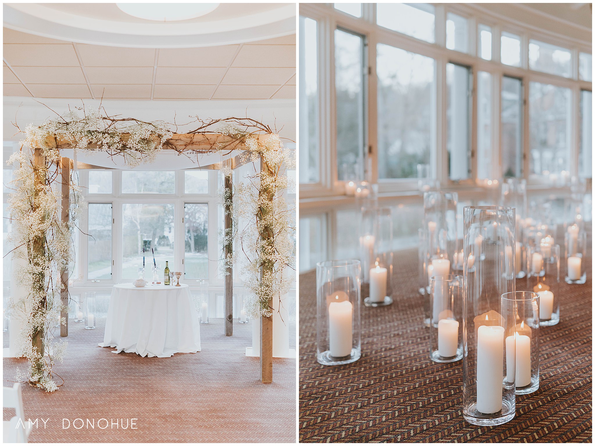 Birds of a Flower Winter Wedding Installation | Vermont Wedding Photographer | Woodstock Inn & Resort Vermont | © Amy Donohue Photography