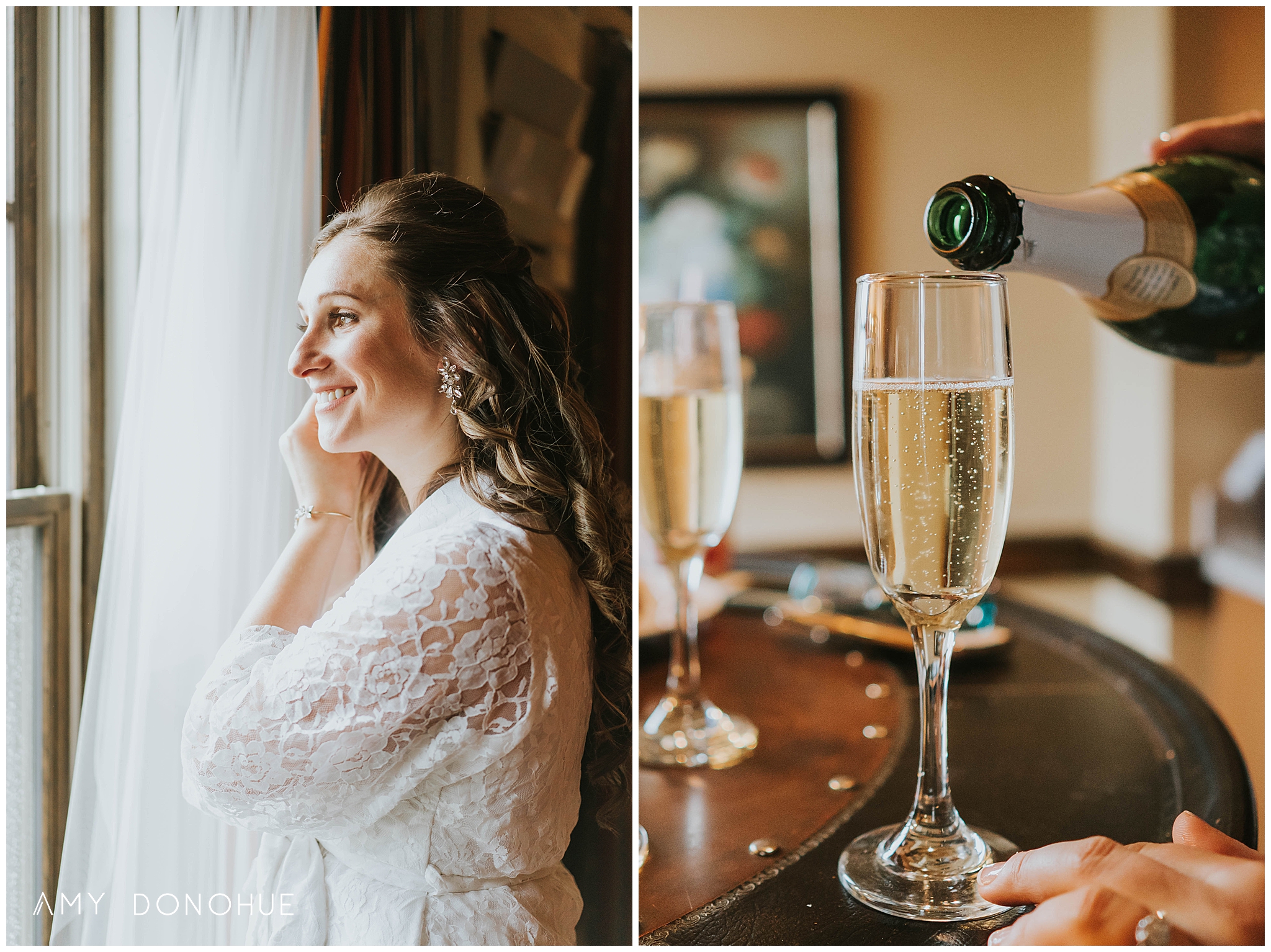 Bride getting ready | Vermont Wedding Photographer | Mountain Top Inn Vermont | © Amy Donohue Photography