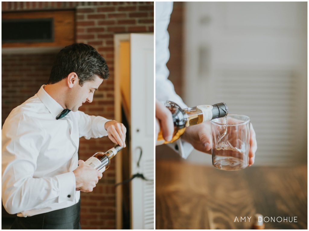 Wedding day toasts | Vermont Wedding Photographer | © Amy Donohue Photography
