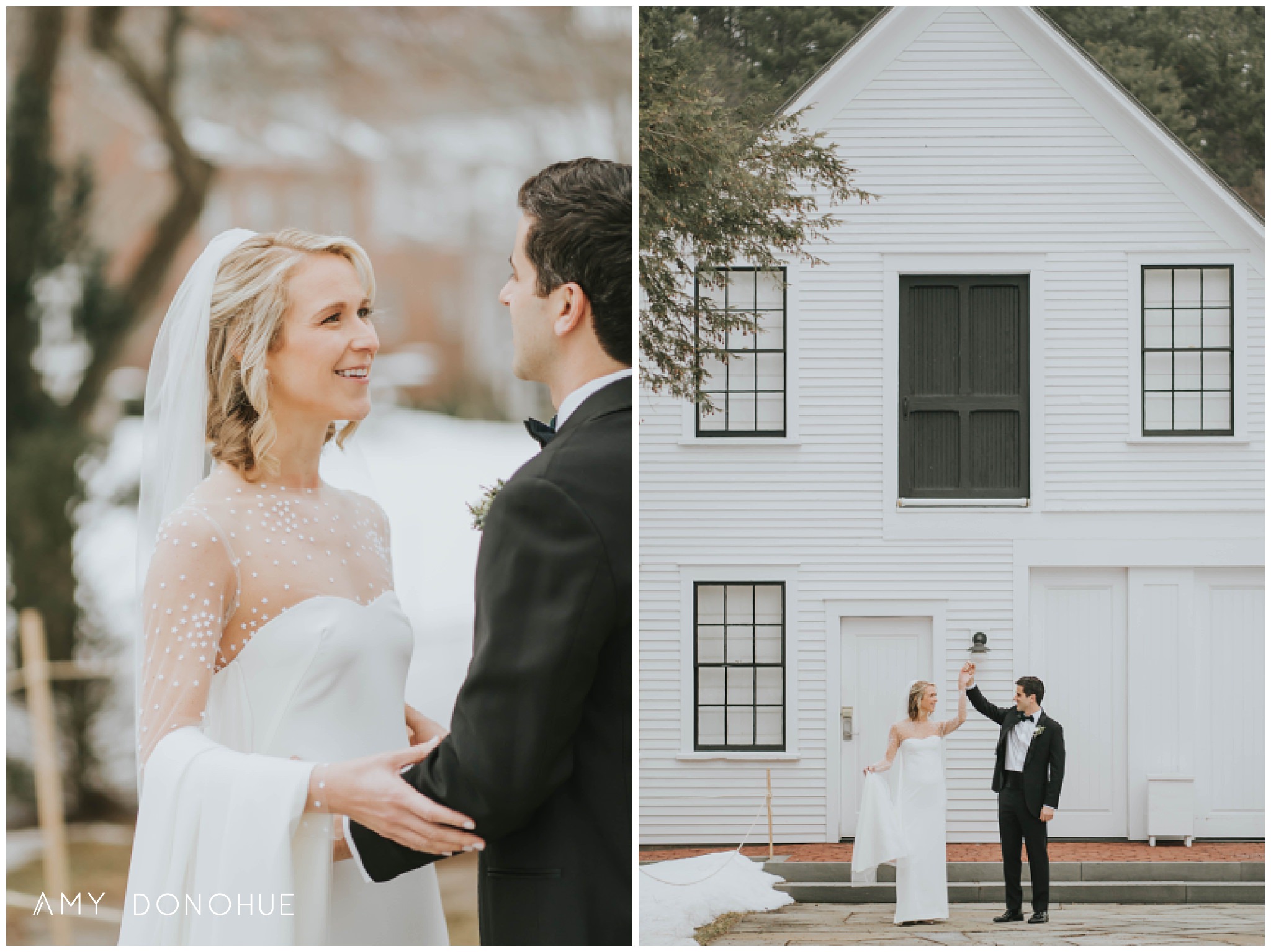 First Look | Vermont Wedding Photographer | © Amy Donohue Photography