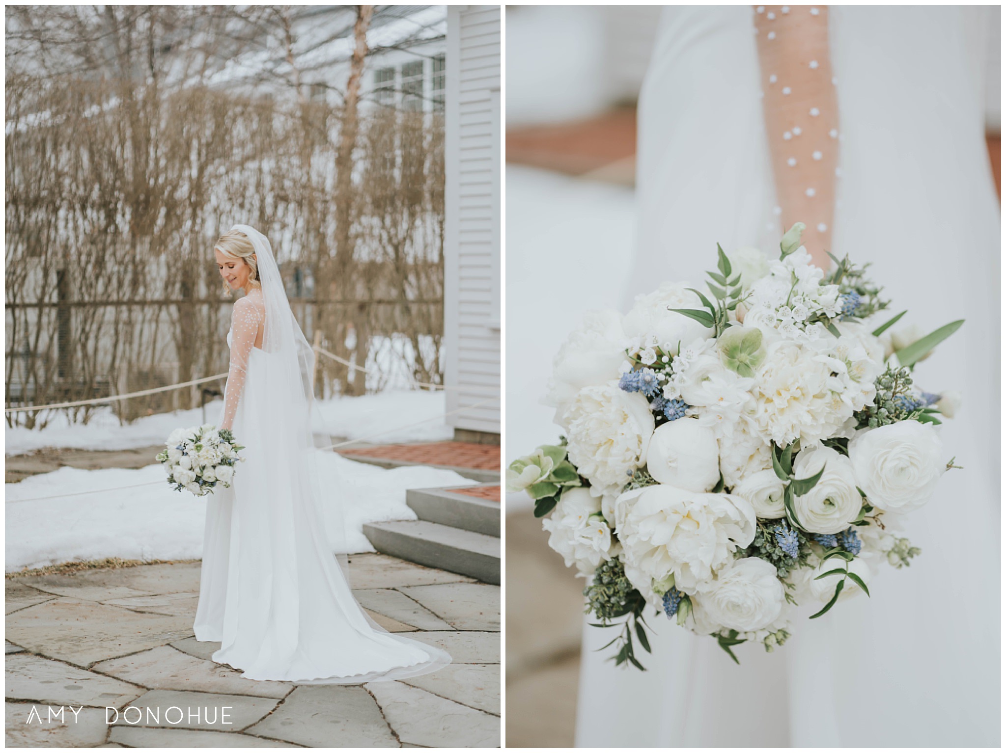 Bride and Groom Portraits | First Look | Vermont Wedding Photographer | © Amy Donohue Photography