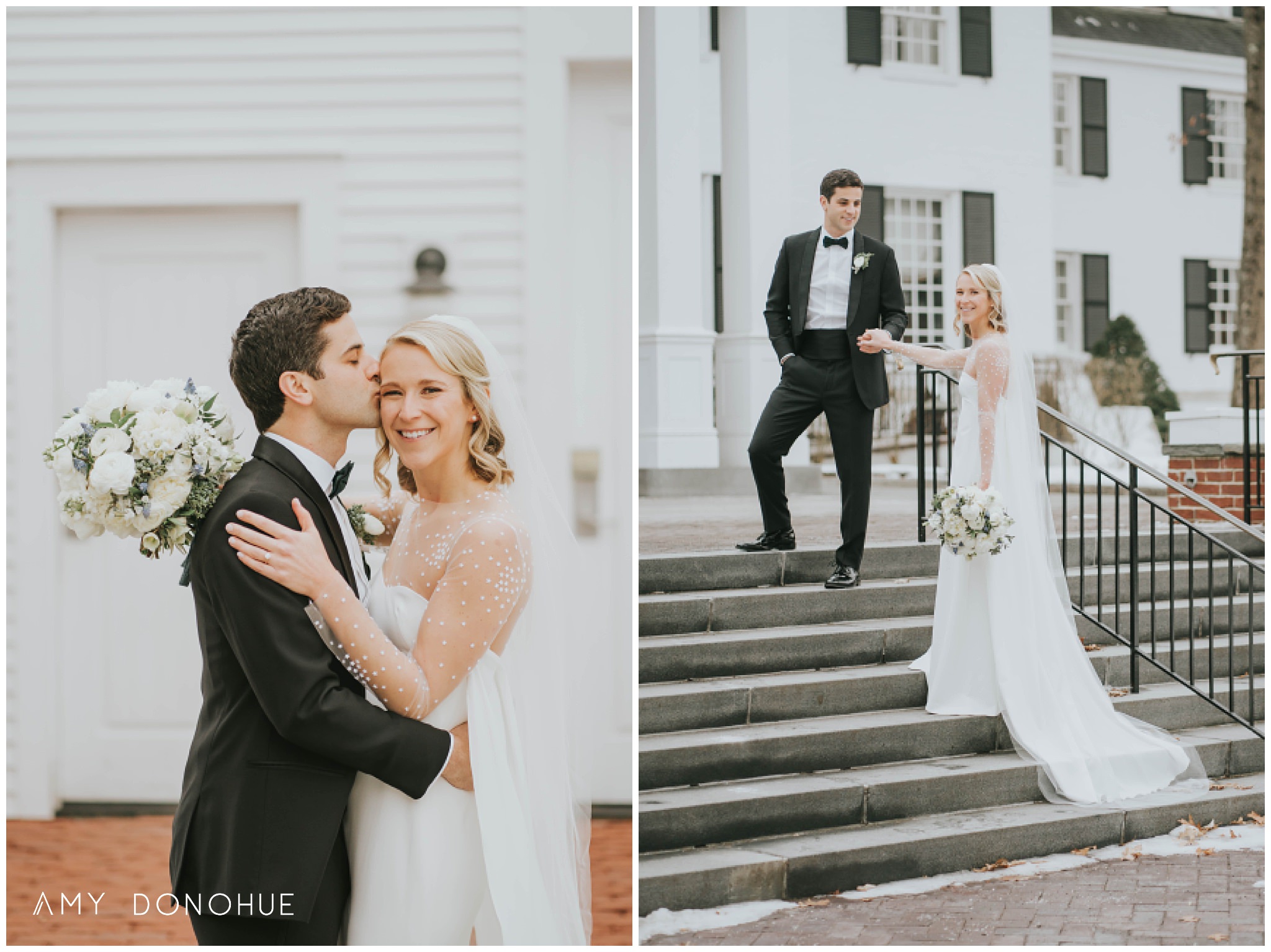 Bride and Groom Portraits | First Look | Vermont Wedding Photographer | © Amy Donohue Photography