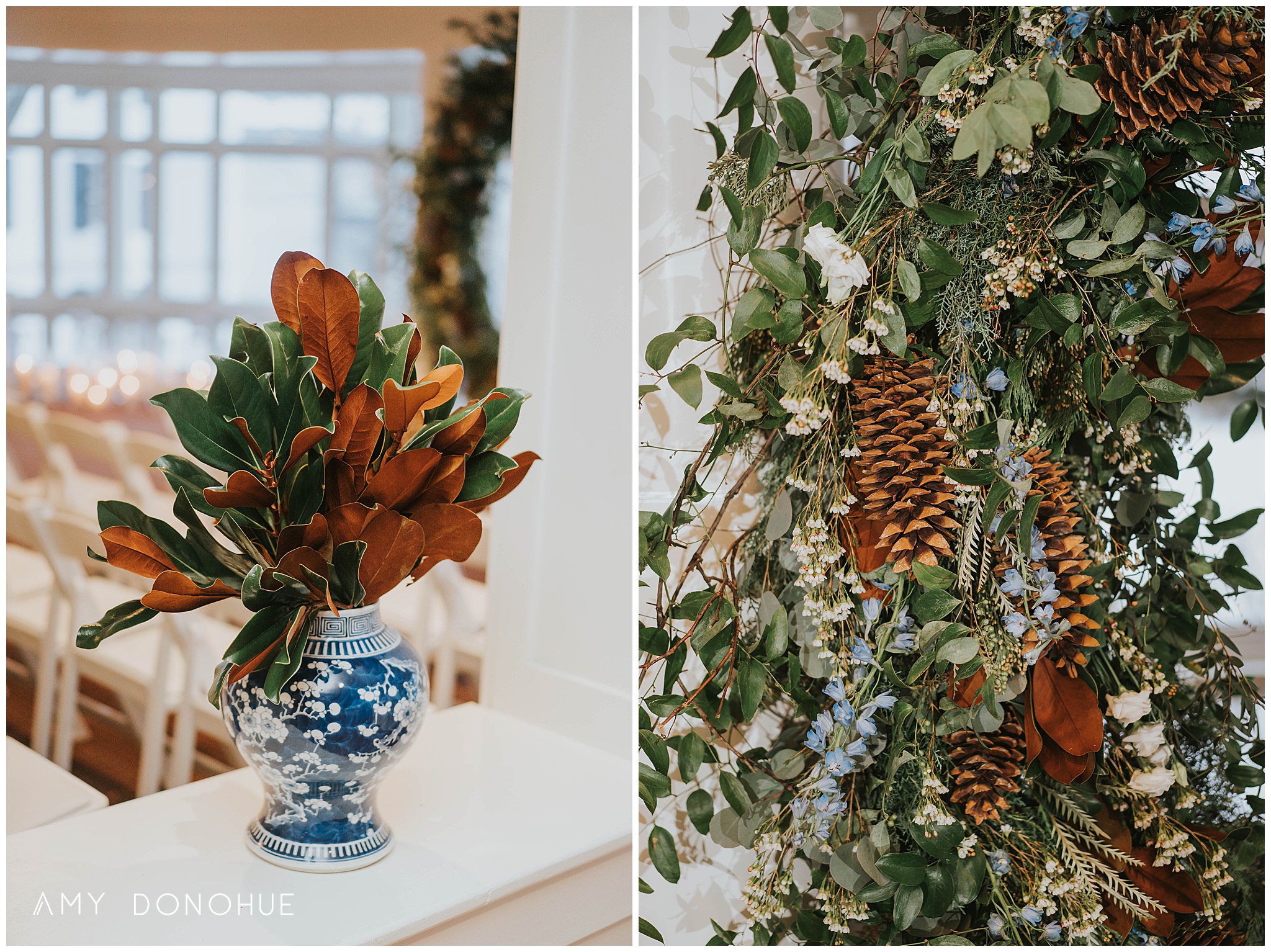 Wedding Floral Design by Birds of a Flower @ The Woodstock Inn & Resort | Vermont Wedding Photographer | © Amy Donohue Photography