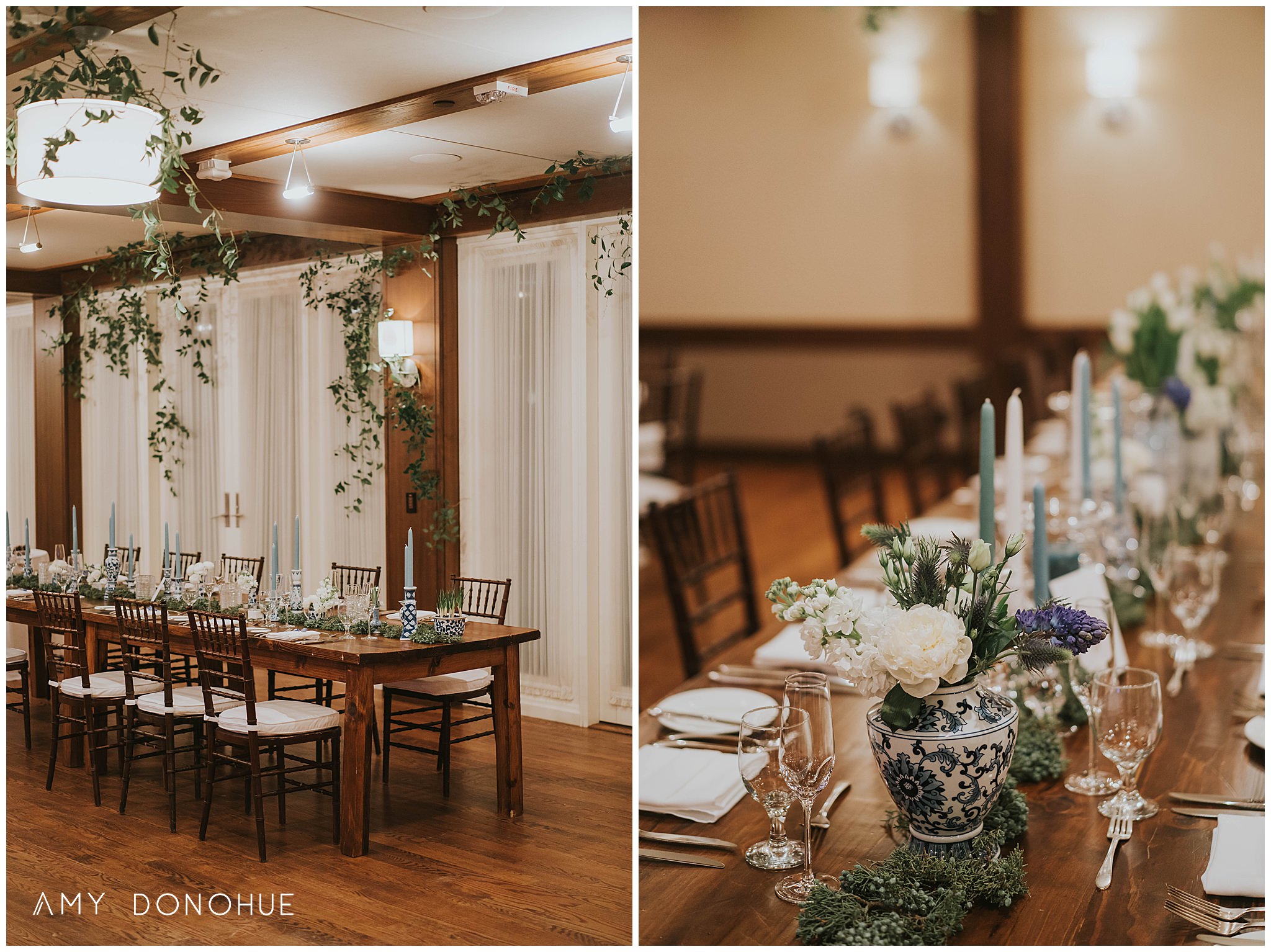 Wedding Floral Design by Birds of a Flower @ The Woodstock Inn & Resort | Vermont Wedding Photographer | © Amy Donohue Photography