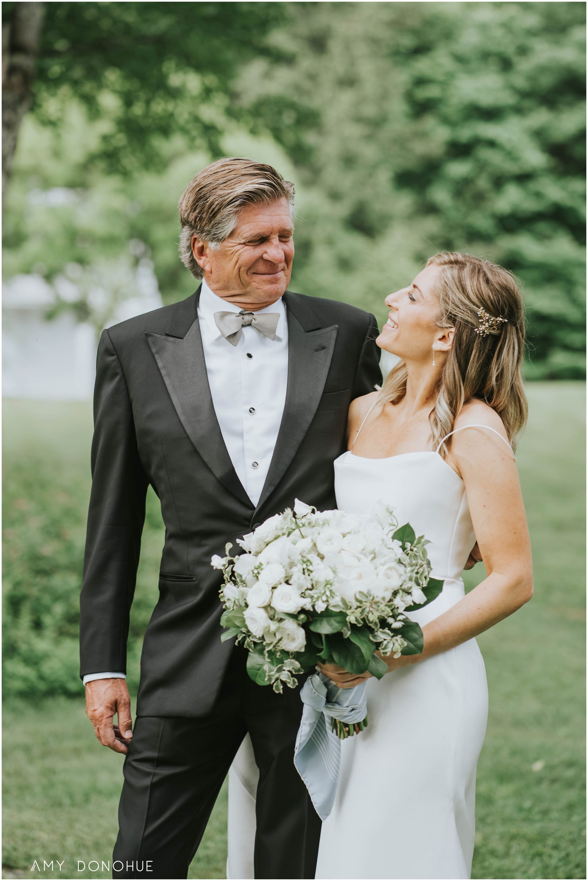 Father Daughter Moment | Edson Hill Wedding | Stowe, Vermont Wedding Photographer